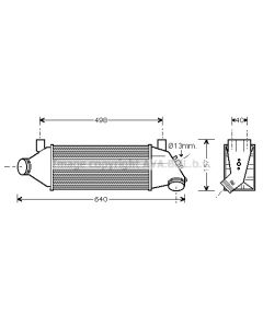 AVA QUALITY COOLING FDA4315 - Intercooler