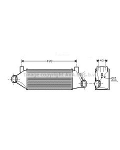 AVA QUALITY COOLING FDA4385 - Intercooler