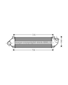 AVA QUALITY COOLING FDA4438 - Intercooler