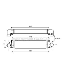 AVA QUALITY COOLING FDA4481 - Intercooler