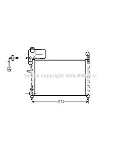 AVA QUALITY COOLING FT2120 - Radiatore, Raffreddamento motore