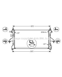 AVA QUALITY COOLING FT2464 - Radiatore, Raffreddamento motore