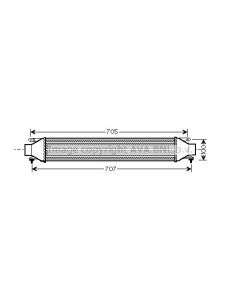 AVA QUALITY COOLING FT4321 - Intercooler