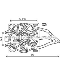 AVA QUALITY COOLING FT7565 - Ventola, Raffreddamento motore
