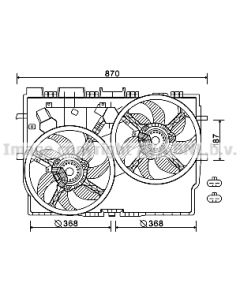 AVA QUALITY COOLING FT7584 - Ventola, Raffreddamento motore