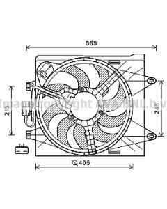 AVA QUALITY COOLING FT7605 - Ventola, Raffreddamento motore