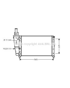 AVA QUALITY COOLING FTA2139 - Radiatore, Raffreddamento motore