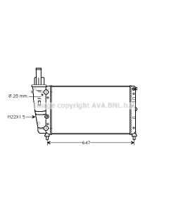 AVA QUALITY COOLING FTA2140 - Radiatore, Raffreddamento motore