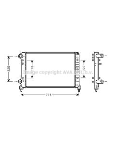 AVA QUALITY COOLING FTA2262 - Radiatore, Raffreddamento motore