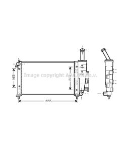 AVA QUALITY COOLING FTA2275 - Radiatore, Raffreddamento motore