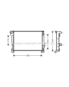 AVA QUALITY COOLING FTA2279 - Radiatore, Raffreddamento motore