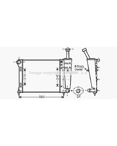 AVA QUALITY COOLING FTA2345 - Radiatore, Raffreddamento motore