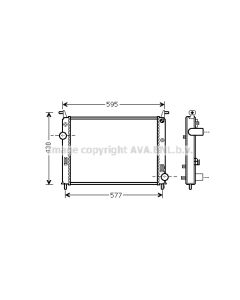 AVA QUALITY COOLING FTA2371 - Radiatore, Raffreddamento motore