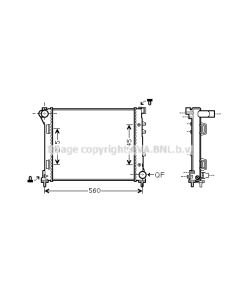 AVA QUALITY COOLING FTA2387 - Radiatore, Raffreddamento motore