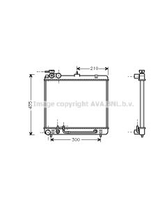 AVA QUALITY COOLING HY2052 - Radiatore, Raffreddamento motore