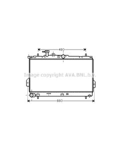 AVA QUALITY COOLING HY2097 - Radiatore, Raffreddamento motore