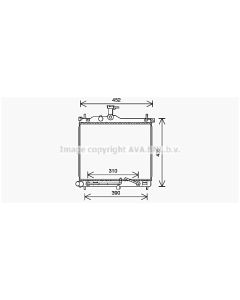 AVA QUALITY COOLING HY2453 - Radiatore, Raffreddamento motore