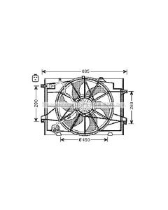 AVA QUALITY COOLING HY7519 - Ventola, Raffreddamento motore