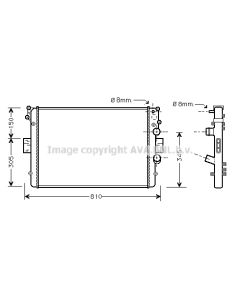 AVA QUALITY COOLING IVA2049 - Radiatore, Raffreddamento motore