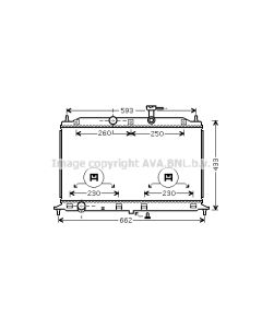 AVA QUALITY COOLING KAA2077 - Radiatore, Raffreddamento motore