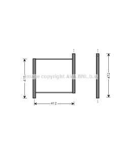 AVA QUALITY COOLING MCA2002 - Radiatore, Raffreddamento motore