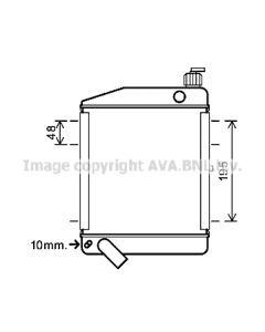 AVA QUALITY COOLING MO2003 - Radiatore, Raffreddamento motore