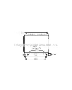 AVA QUALITY COOLING MS2064 - Radiatore, Raffreddamento motore