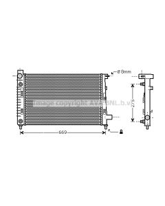 AVA QUALITY COOLING MSA2282 - Radiatore, Raffreddamento motore