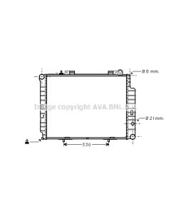 AVA QUALITY COOLING MSA2302 - Radiatore, Raffreddamento motore