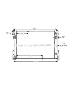 AVA QUALITY COOLING MSA2474 - Radiatore, Raffreddamento motore