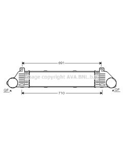 AVA QUALITY COOLING MSA4353 - Intercooler
