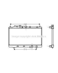 AVA QUALITY COOLING MZ2153 - Radiatore, Raffreddamento motore