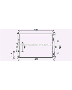 AVA QUALITY COOLING MZ2288 - Radiatore, Raffreddamento motore