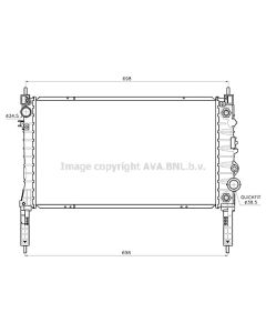 AVA QUALITY COOLING OL2747 - Radiatore, Raffreddamento motore