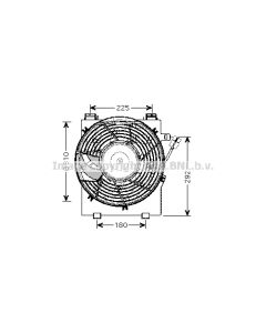AVA QUALITY COOLING OL7518 - Ventola, Raffreddamento motore