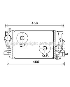 AVA QUALITY COOLING OLA4592 - Intercooler