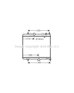 AVA QUALITY COOLING PE2384 - Radiatore, Raffreddamento motore