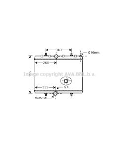 AVA QUALITY COOLING PEA2314 - Radiatore, Raffreddamento motore