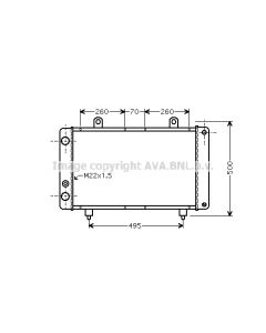 AVA QUALITY COOLING PEA2319 - Radiatore, Raffreddamento motore