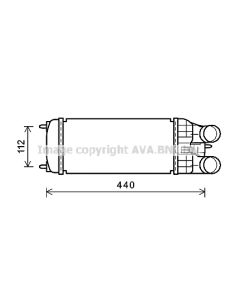 AVA QUALITY COOLING PEA4361 - Intercooler