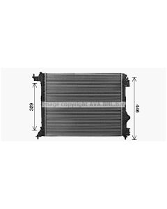 AVA QUALITY COOLING RT2645 - Radiatore, Raffreddamento motore