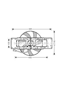 AVA QUALITY COOLING RT7528 - Ventola, Raffreddamento motore