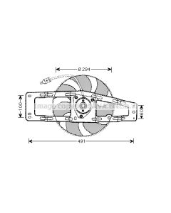 AVA QUALITY COOLING RT7535 - Ventola, Raffreddamento motore
