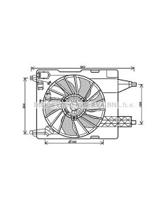 AVA QUALITY COOLING RT7539 - Ventola, Raffreddamento motore