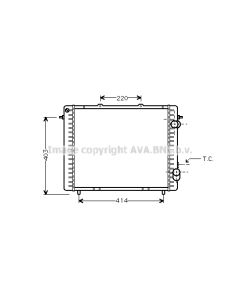 AVA QUALITY COOLING RTA2159 - Radiatore, Raffreddamento motore
