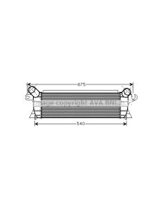 AVA QUALITY COOLING RTA4351 - Intercooler