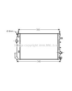 AVA QUALITY COOLING SBA2070 - Radiatore, Raffreddamento motore