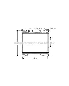 AVA QUALITY COOLING SZ2036 - Radiatore, Raffreddamento motore