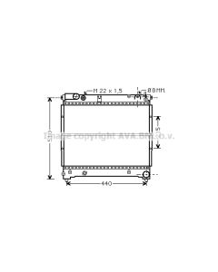 AVA QUALITY COOLING SZ2070 - Radiatore, Raffreddamento motore