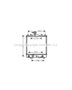 AVA QUALITY COOLING SZ2095 - Radiatore, Raffreddamento motore